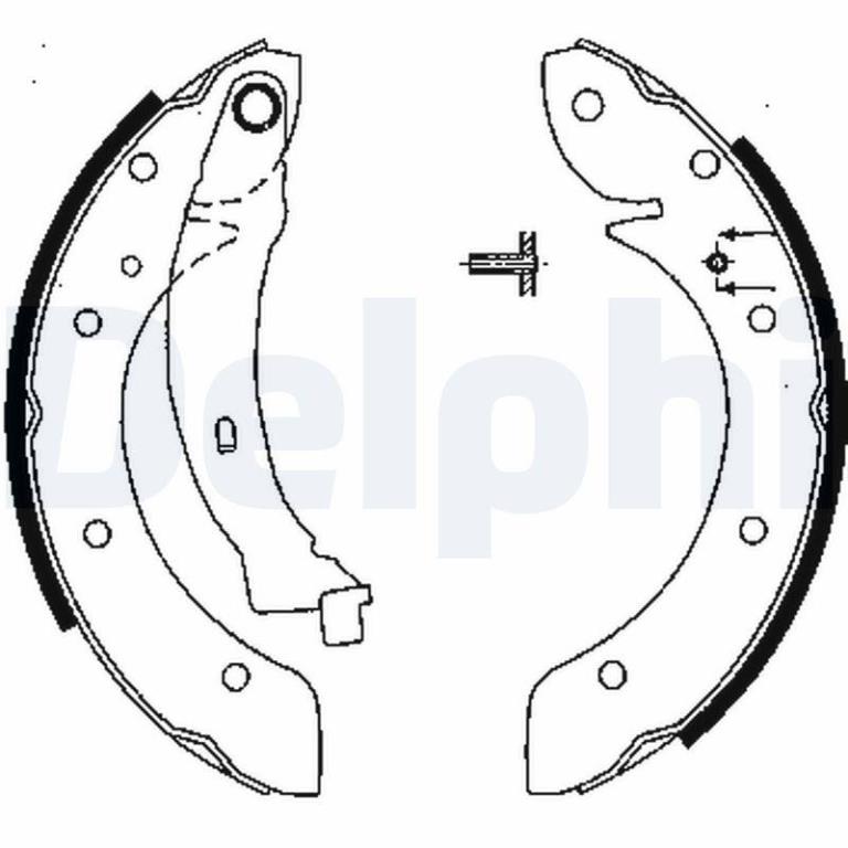 Juego de 4 zapatas de frenos DELPHI ref. LS1838
