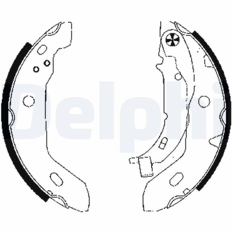 Juego de 4 zapatas de frenos DELPHI ref. LS1841