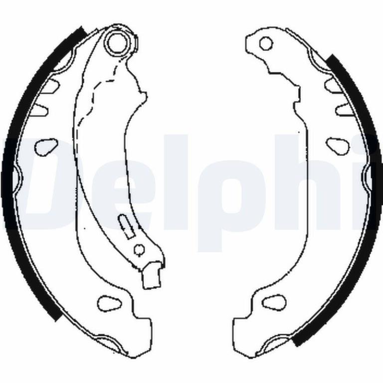 Juego de 4 zapatas de frenos DELPHI ref. LS1844