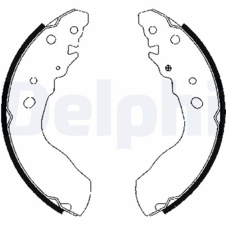 Juego de 4 zapatas de frenos DELPHI ref. LS1845