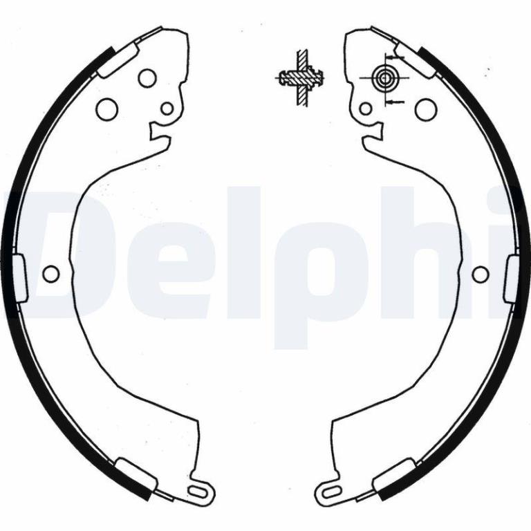 Juego de 4 zapatas de frenos DELPHI ref. LS1852