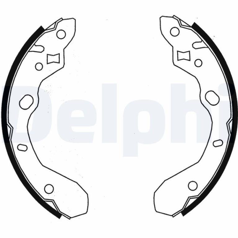 Juego de 4 zapatas de frenos DELPHI ref. LS1855