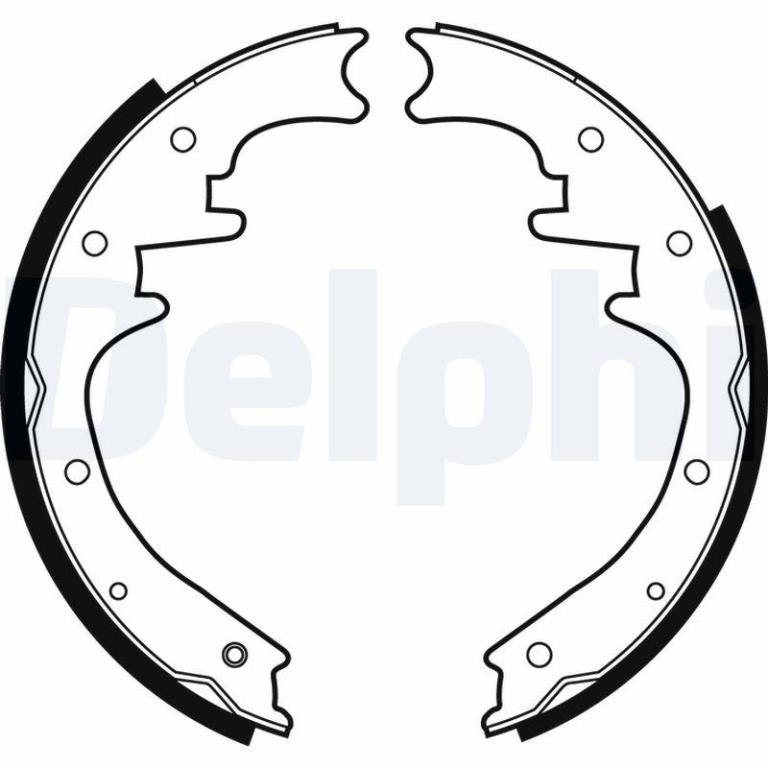 Juego de 4 zapatas de frenos DELPHI ref. LS1872