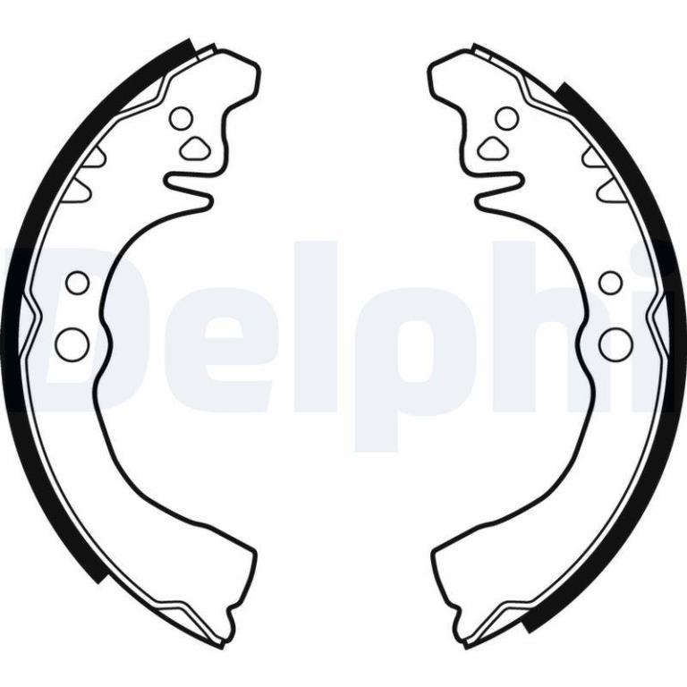 Juego de 4 zapatas de frenos DELPHI ref. LS1875
