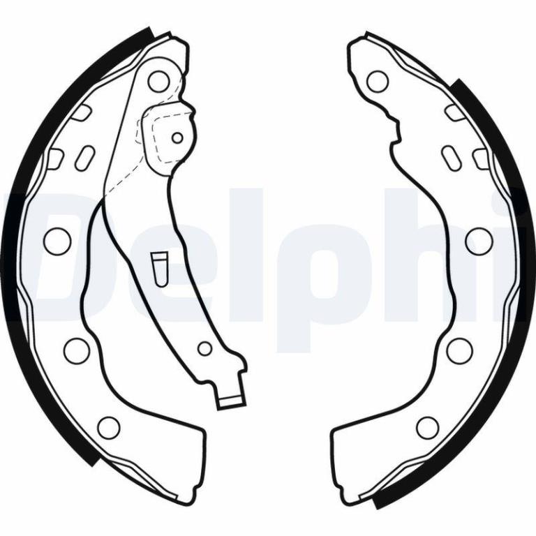 Juego de 4 zapatas de frenos DELPHI ref. LS1880