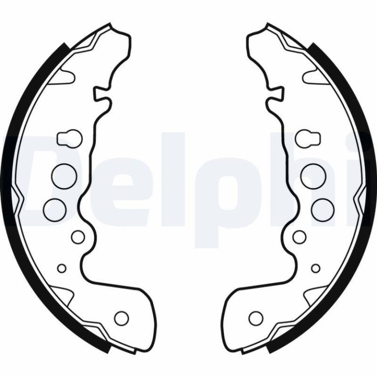 Juego de 4 zapatas de frenos DELPHI ref. LS1882