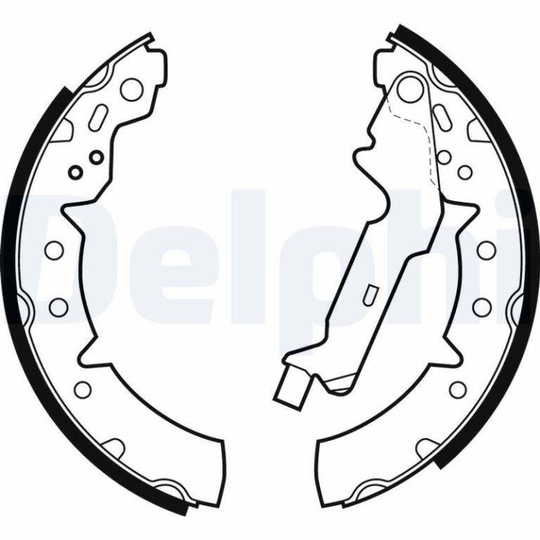 Juego de 4 zapatas de frenos DELPHI ref. LS1883