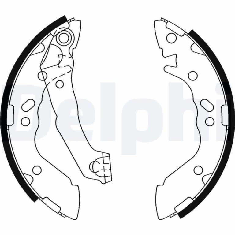 Juego de 4 zapatas de frenos DELPHI ref. LS1891