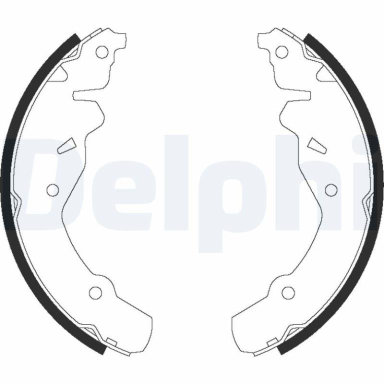 Juego de 4 zapatas de frenos DELPHI ref. LS1906