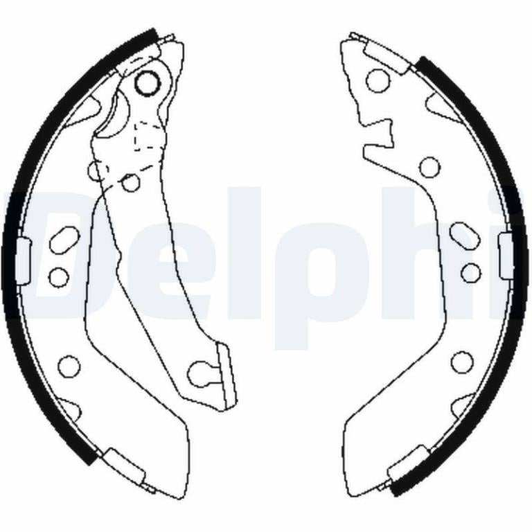 Juego de 4 zapatas de frenos DELPHI ref. LS1909