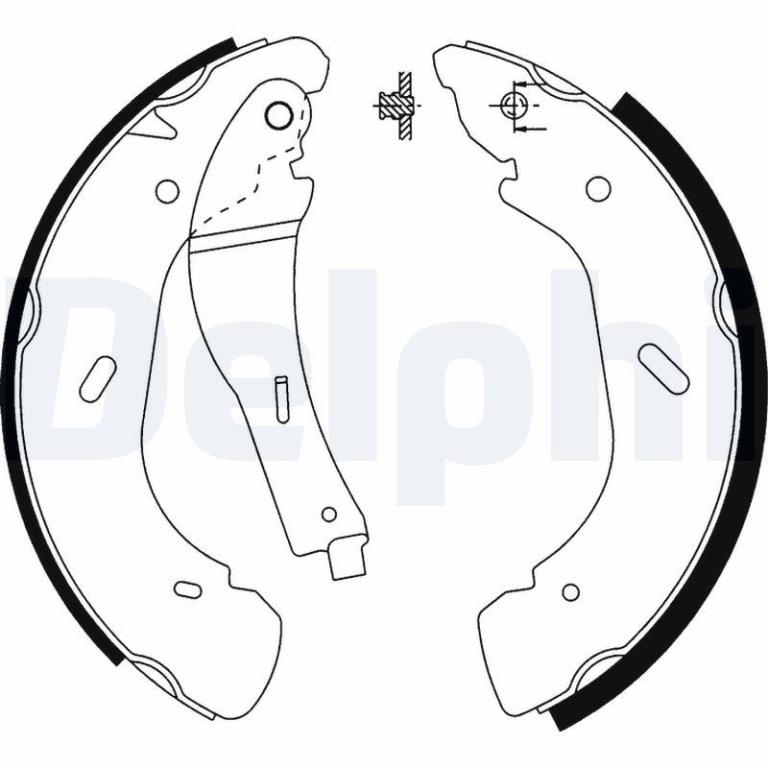 Juego de 4 zapatas de frenos DELPHI ref. LS1914