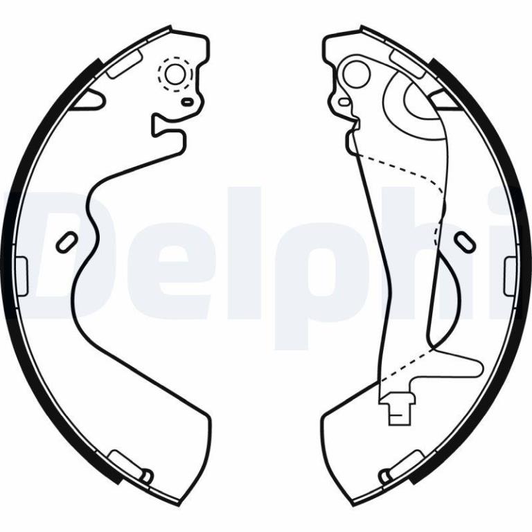 Juego de 4 zapatas de frenos DELPHI ref. LS1934