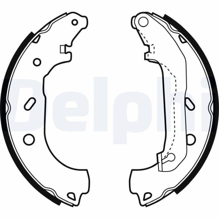 Juego de 4 zapatas de frenos DELPHI ref. LS1940