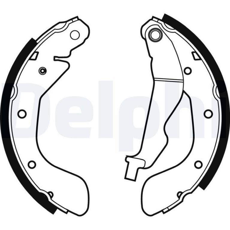 Juego de 4 zapatas de frenos DELPHI ref. LS1969