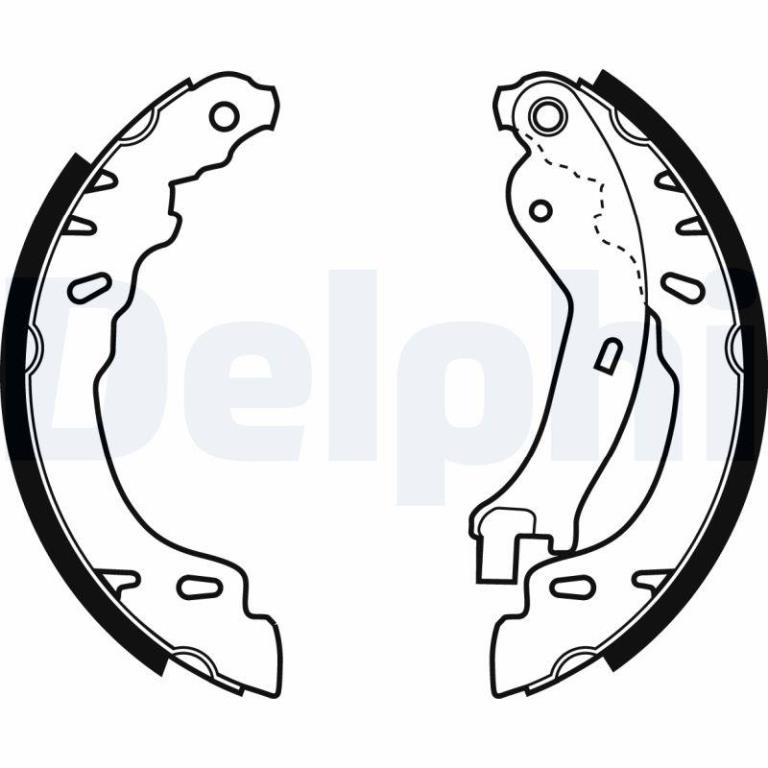 Juego de 4 zapatas de frenos DELPHI ref. LS1971