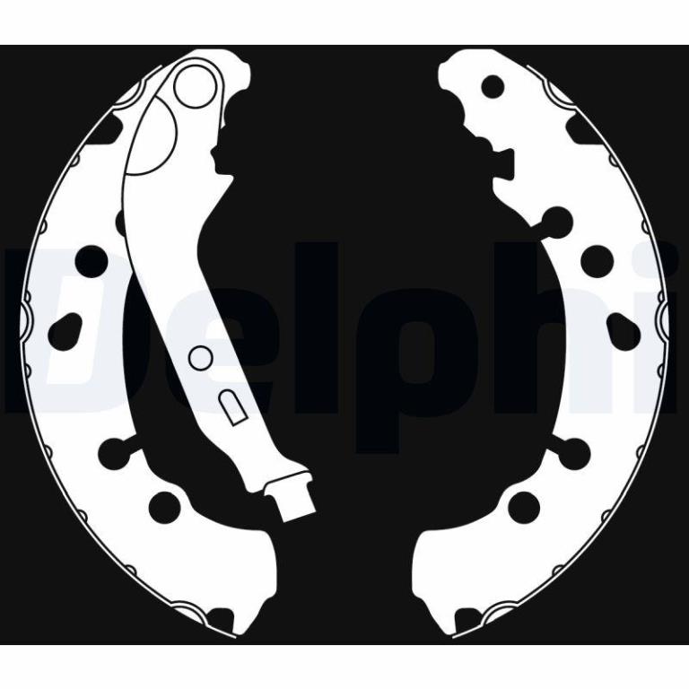 Juego de 4 zapatas de frenos DELPHI ref. LS2021