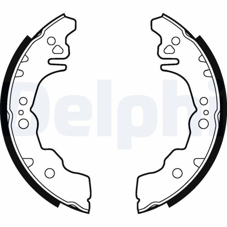 Juego de 4 zapatas de frenos DELPHI ref. LS2023