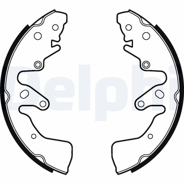 Juego de 4 zapatas de frenos DELPHI ref. LS2024