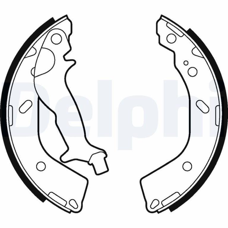 Juego de 4 zapatas de frenos DELPHI ref. LS2027