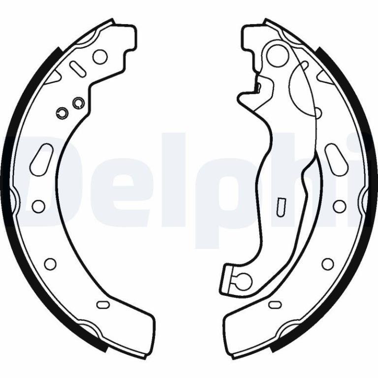 Juego de 4 zapatas de frenos DELPHI ref. LS2028