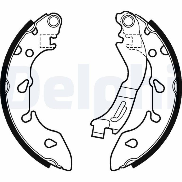 Juego de 4 zapatas de frenos DELPHI ref. LS2047