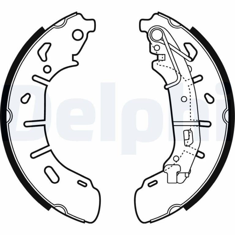 Juego de 4 zapatas de frenos DELPHI ref. LS2050