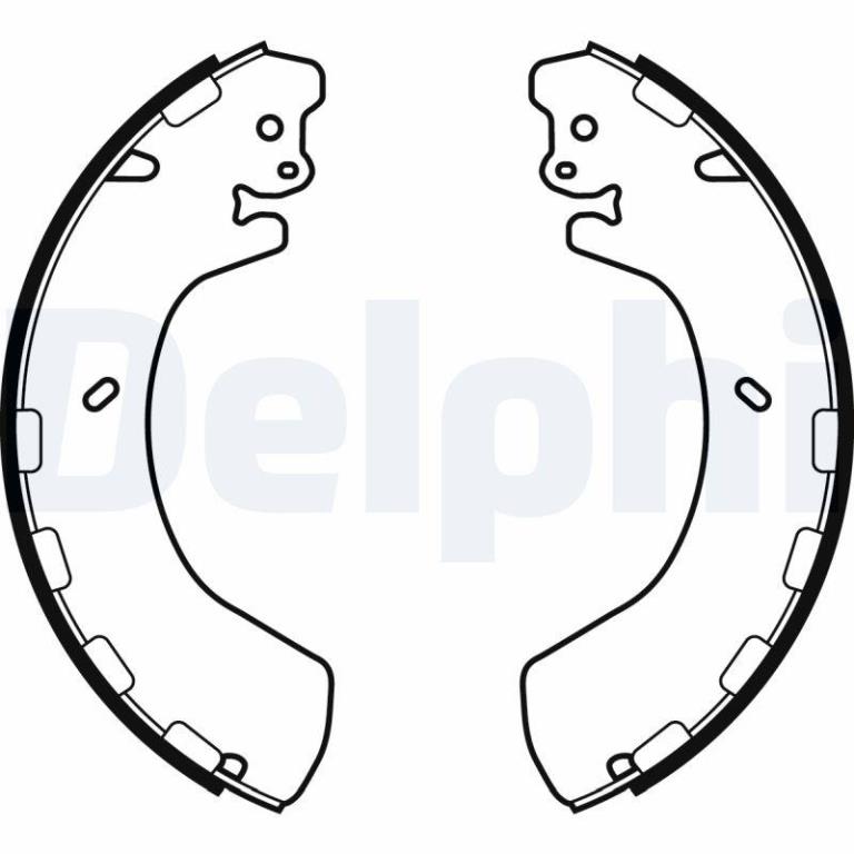 Juego de 4 zapatas de frenos DELPHI ref. LS2057