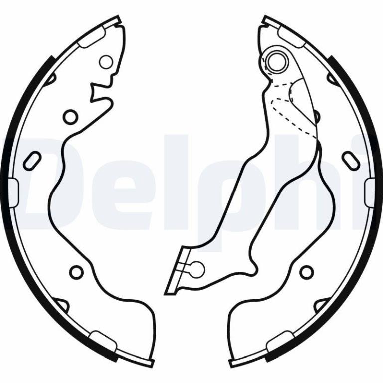 Juego de 4 zapatas de frenos DELPHI ref. LS2059