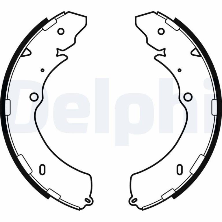 Juego de 4 zapatas de frenos DELPHI ref. LS2063