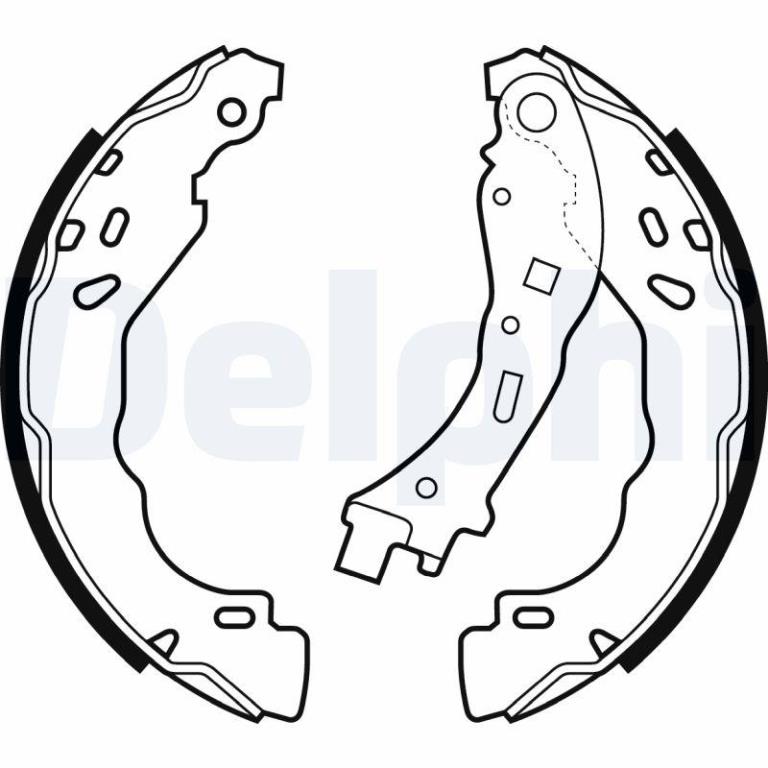 Juego de 4 zapatas de frenos DELPHI ref. LS2065