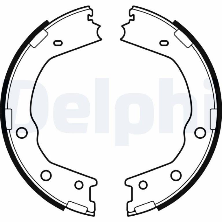 Juego de 4 zapatas de frenos DELPHI ref. LS2067