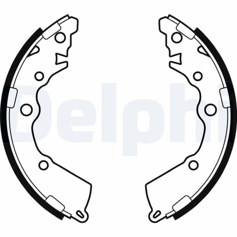 Juego de 4 zapatas de frenos DELPHI ref. LS2068