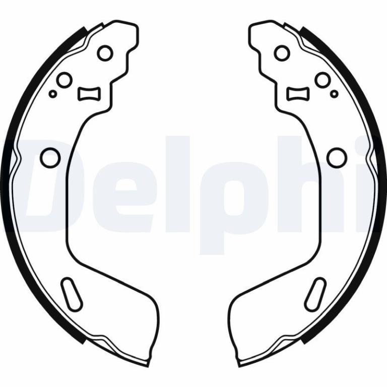 Juego de 4 zapatas de frenos DELPHI ref. LS2073