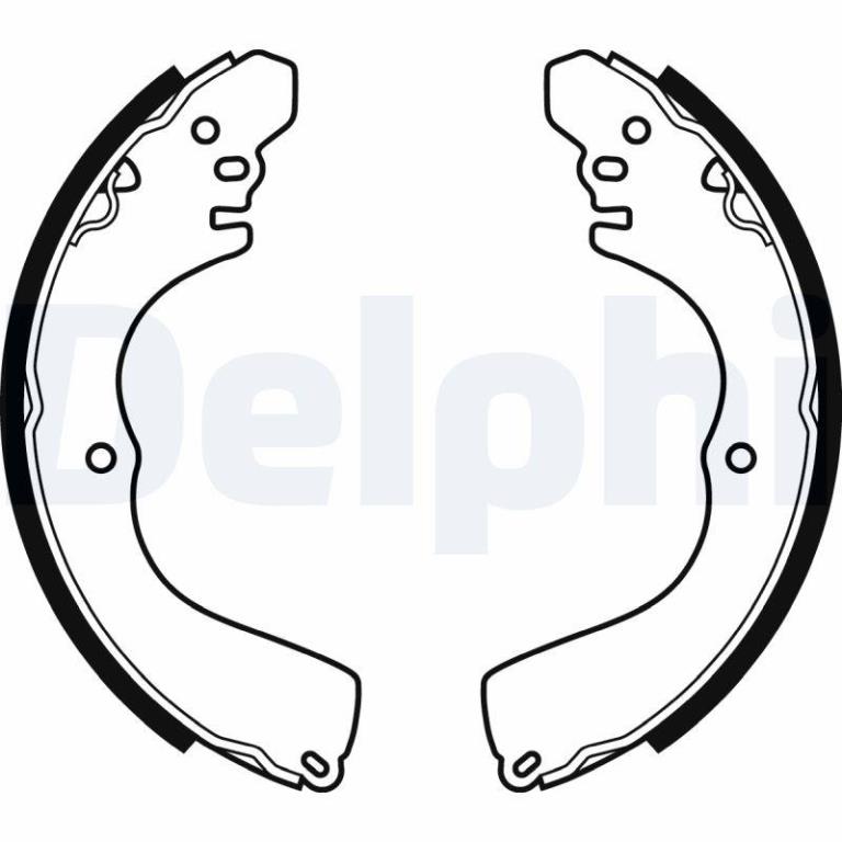 Juego de 4 zapatas de frenos DELPHI ref. LS2074