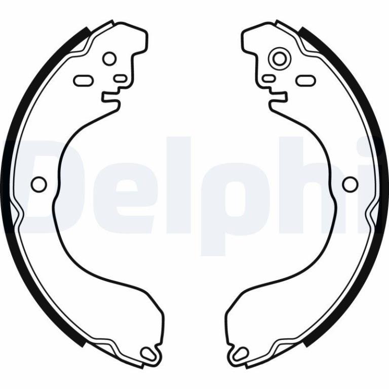 Juego de 4 zapatas de frenos DELPHI ref. LS2088