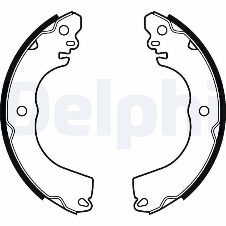 Juego de 4 zapatas de frenos DELPHI ref. LS2104