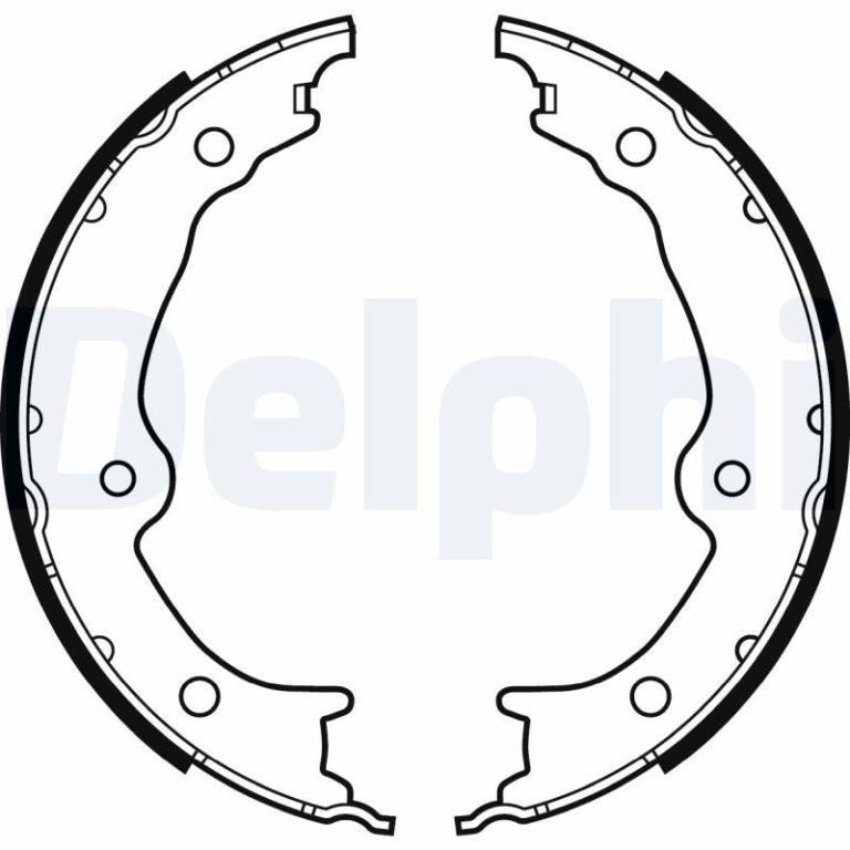Juego de 4 zapatas de frenos DELPHI ref. LS2130