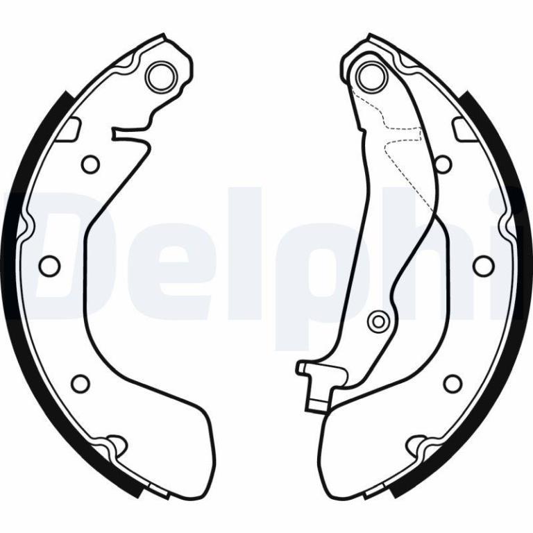 Juego de 4 zapatas de frenos DELPHI ref. LS2134