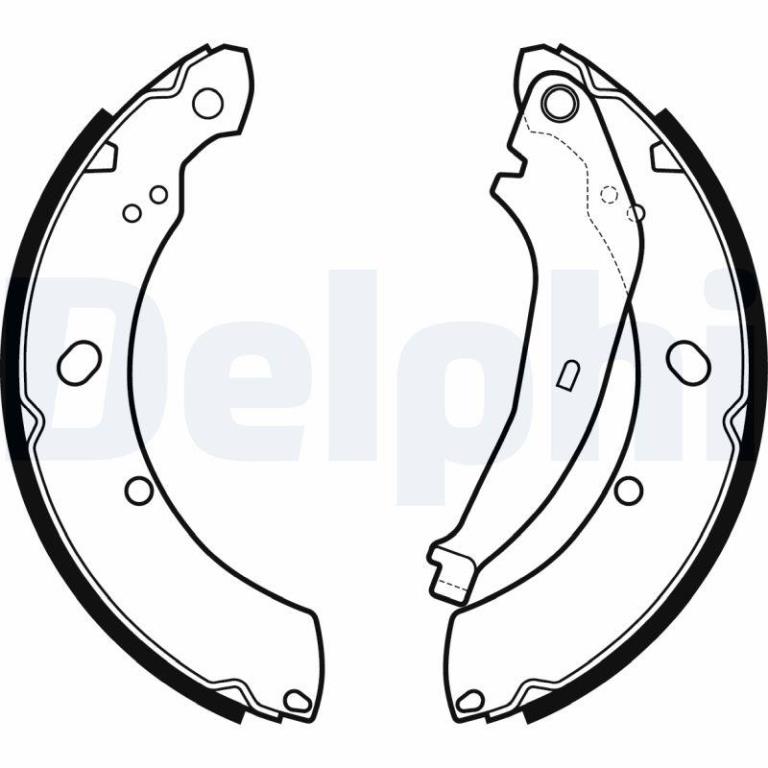 Juego de 4 zapatas de frenos DELPHI ref. LS2136