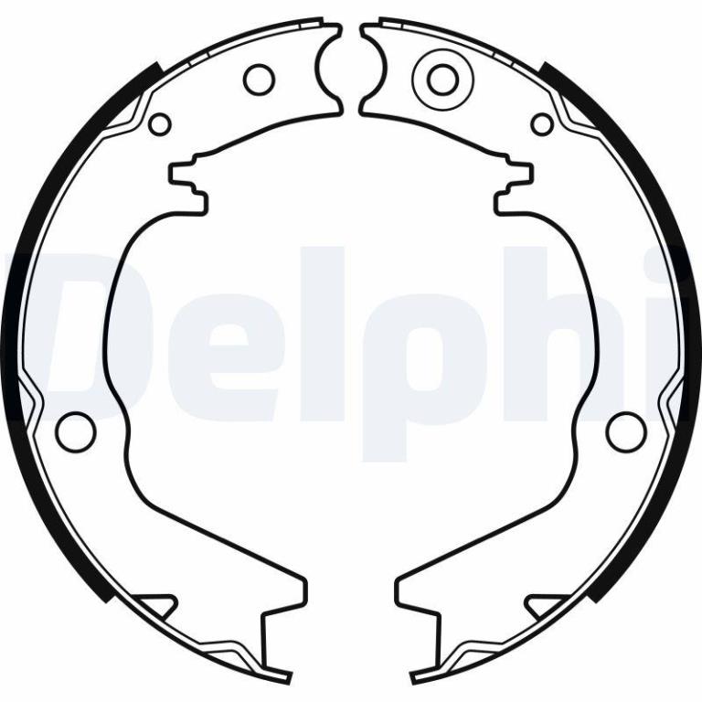 Juego de 4 zapatas de frenos DELPHI ref. LS2145