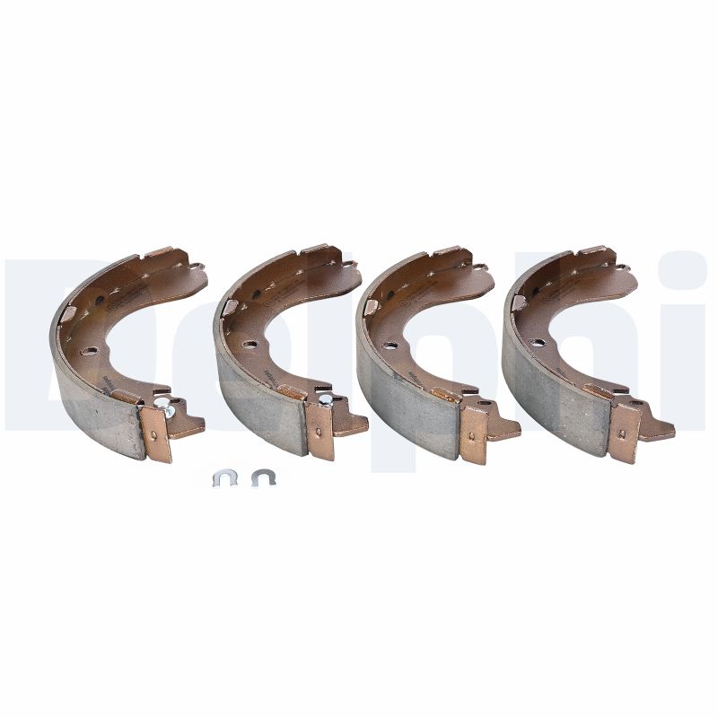 Jeu de 4 mâchoires de frein (Garniture de frein à tambour) DELPHI ref. LS2190