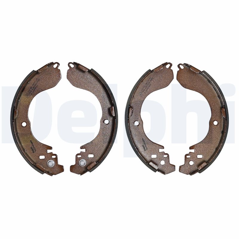Jeu de 4 mâchoires de frein (Garniture de frein à tambour) DELPHI ref. LS2190