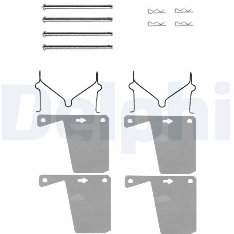 Kit de accesorios para pastillas de frenos DELPHI ref. LX0028