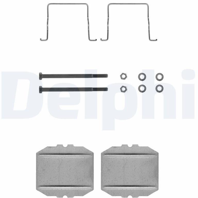Kit acessórios de pastilhas de travão DELPHI LX0122