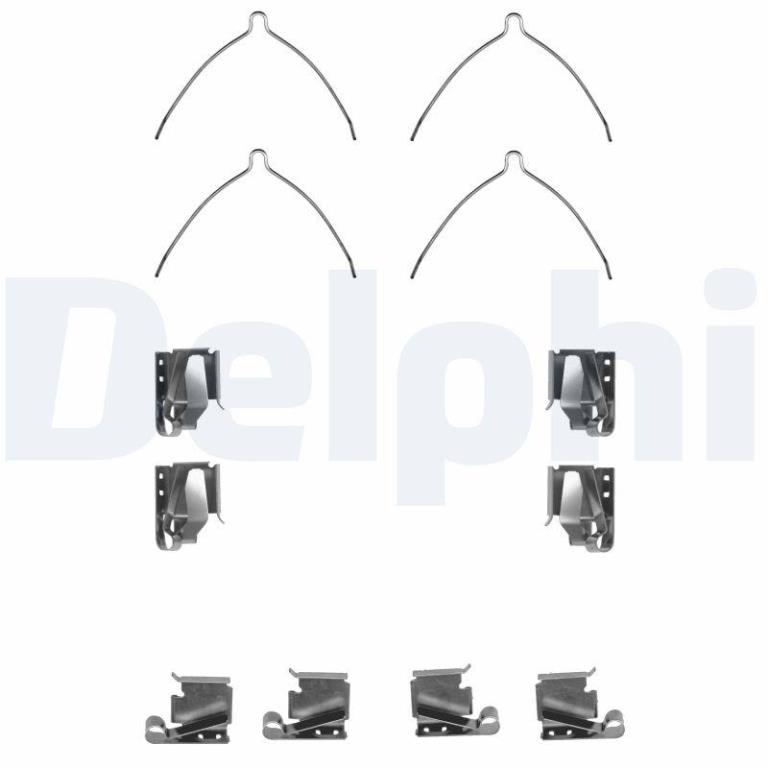 Kit d'accessoires pour plaquette de frein à disque DELPHI ref. LX0266