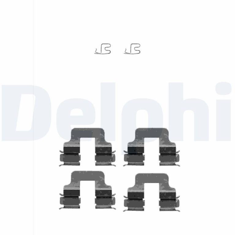 Kit acessórios de pastilhas de travão DELPHI ref. LX0342