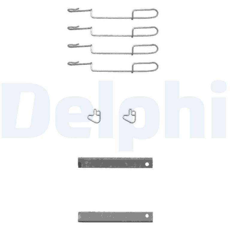 Kit acessórios de pastilhas de travão DELPHI LX0347