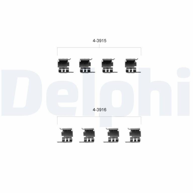 Kit de accesorios para pastillas de frenos DELPHI ref. LX0348