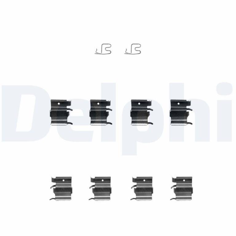Kit d'accessoires pour plaquette de frein à disque DELPHI LX0366