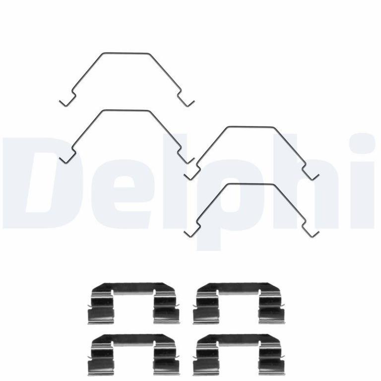 Kit d'accessoires pour plaquette de frein à disque DELPHI LX0375